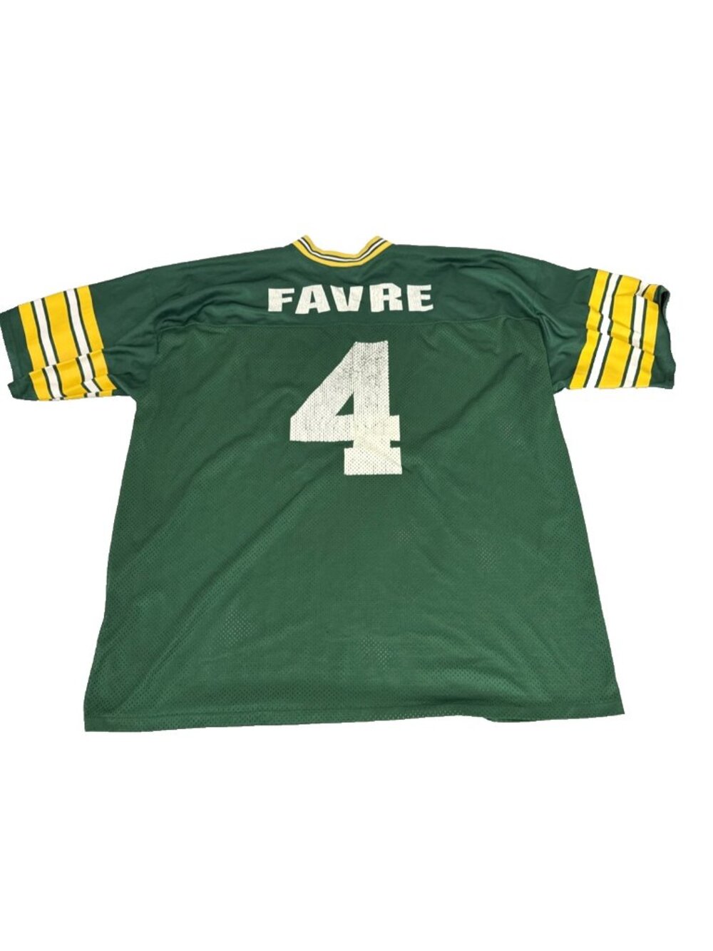 Vintage Logo Athletic Jersey Brett Favre Green Bay Packers Super Bowl XXXI Sz 2X